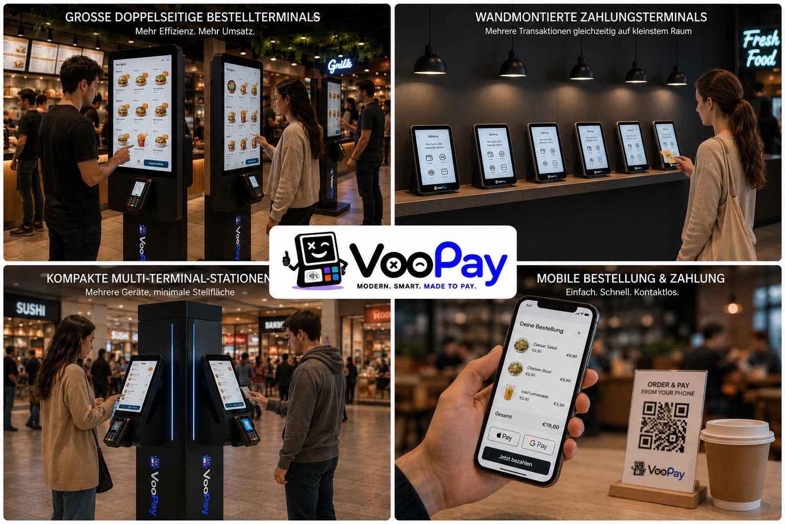 VooPay flexible Terminalvarianten